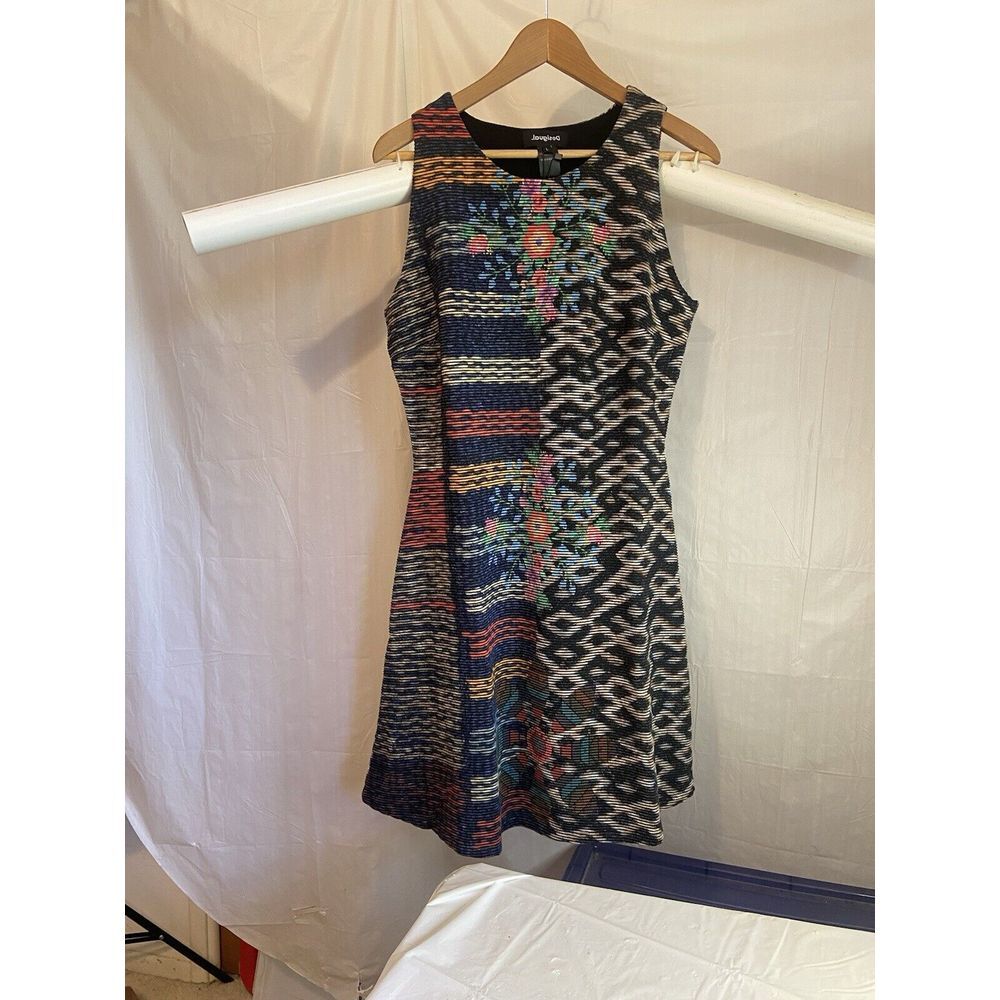 Women's‎ Desigual Sleeveless Floral Design Dress-Brand New With Tags-Size L